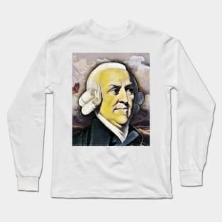 Adam Smith Portrait | Adam Smith Artwork 9 Long Sleeve T-Shirt